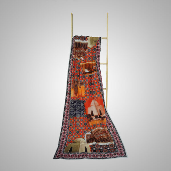 Sindhi Cultural Digital Printed Dupatta - Image 2