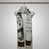 Elegant Grey Calligraphy Digital Printed Stole