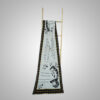 Elegant Grey Calligraphy Digital Printed Stole - Image 2