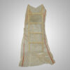 Embroidered Sheer Fabric with Red Floral Design - Image 3
