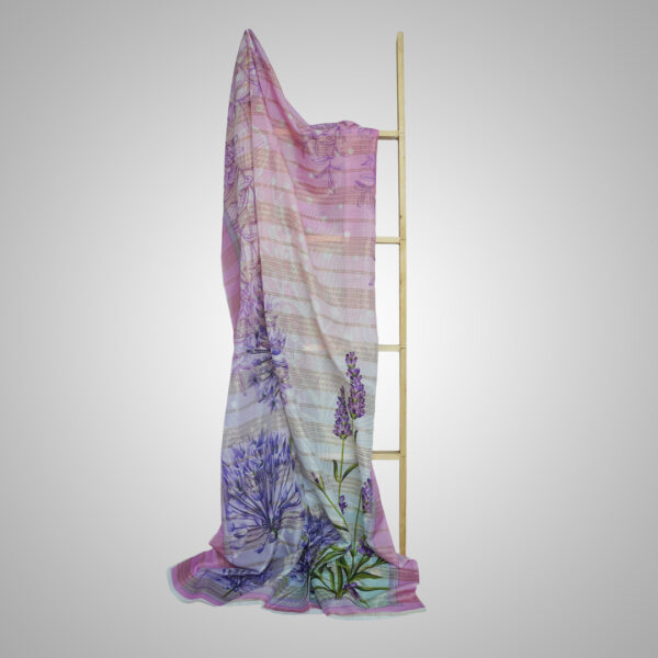 Gulnaar – Lavender Bloom Dupatta - Image 2