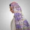 Gulnaar – Lavender Bloom Dupatta - Image 3